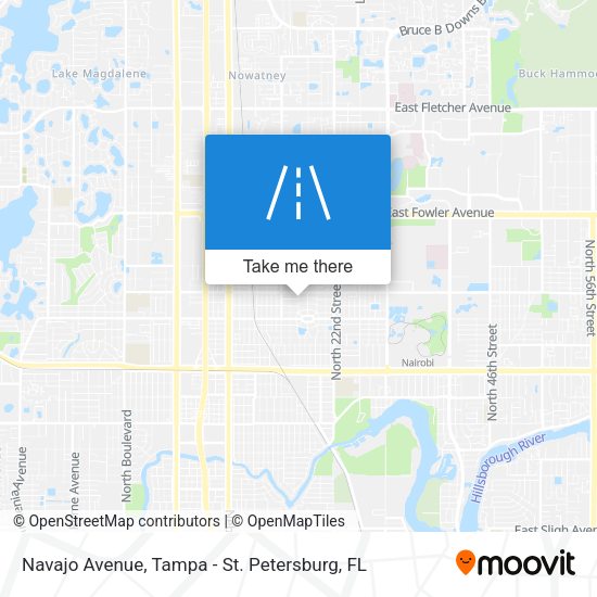 Navajo Avenue map