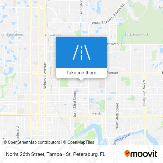 Mapa de Norht 26th Street