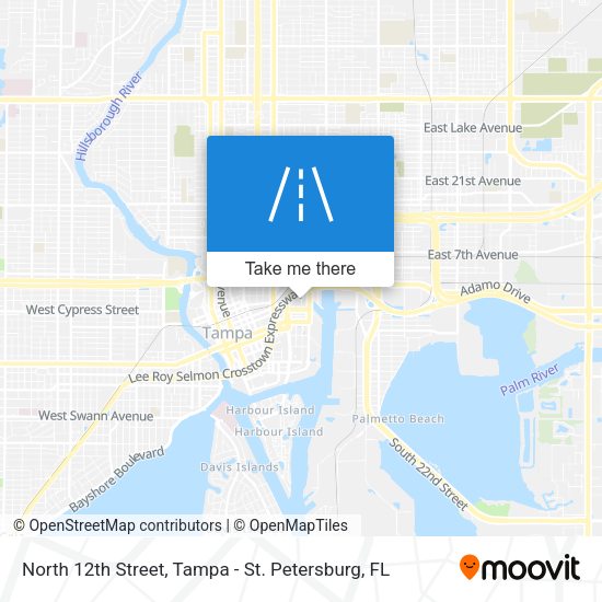 North 12th Street map