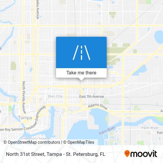 North 31st Street map