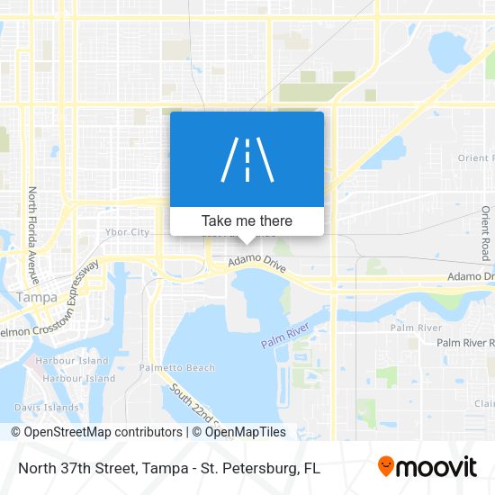 Mapa de North 37th Street