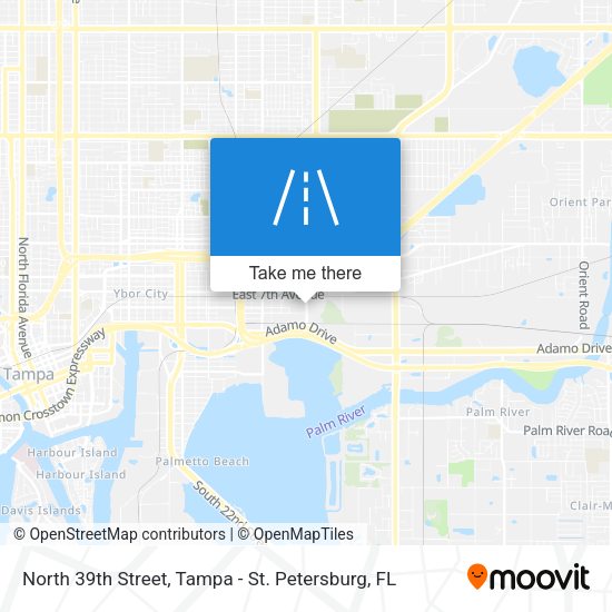 Mapa de North 39th Street
