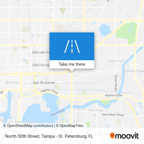 Mapa de North 50th Street