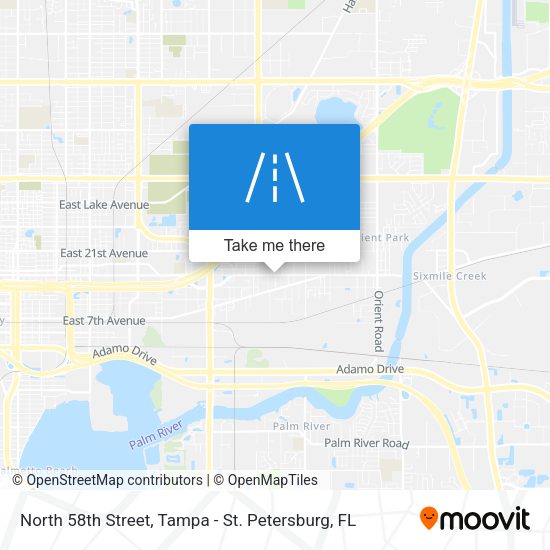 Mapa de North 58th Street