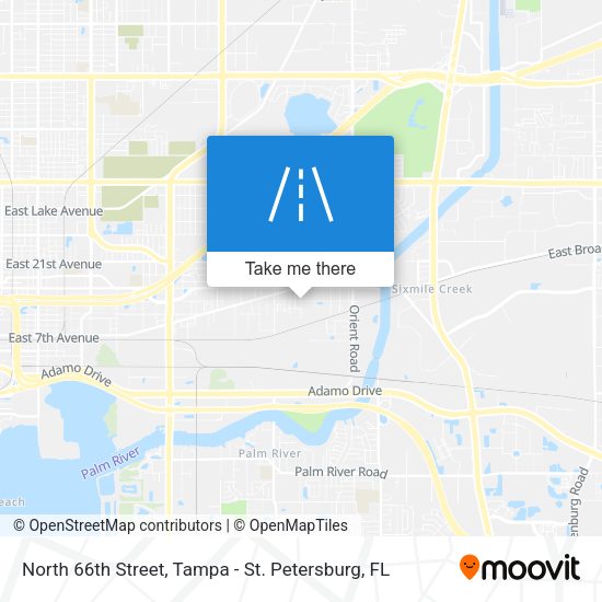 North 66th Street map