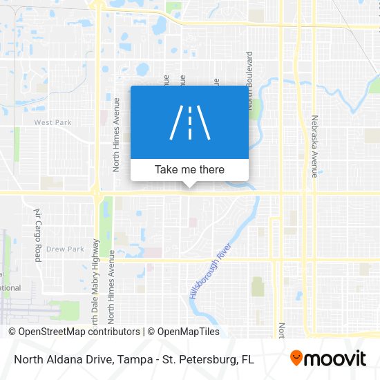 North Aldana Drive map