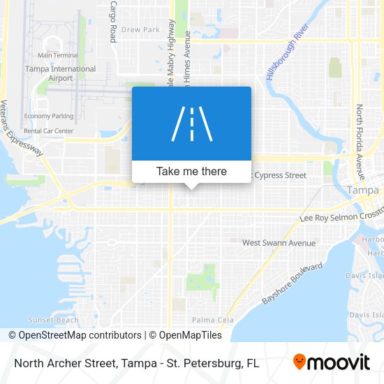 North Archer Street map