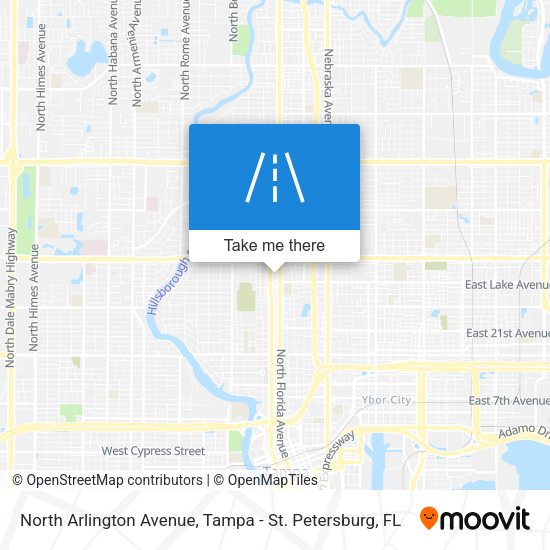 Mapa de North Arlington Avenue
