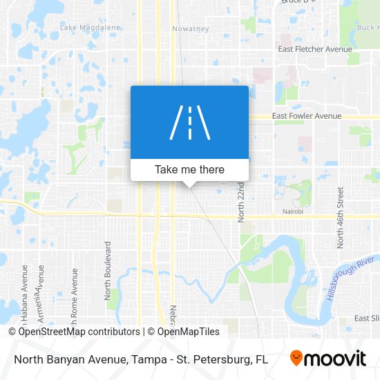 North Banyan Avenue map