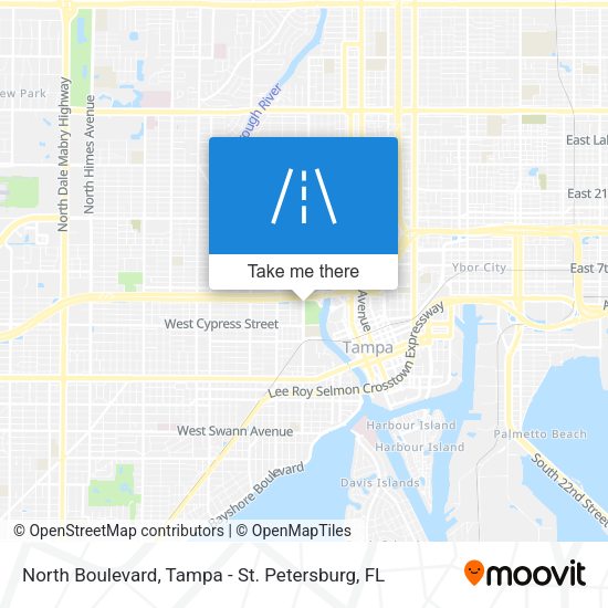 North Boulevard map
