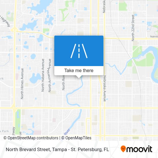 North Brevard Street map
