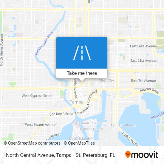 North Central Avenue map
