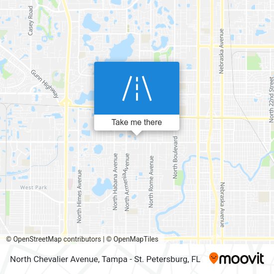 North Chevalier Avenue map