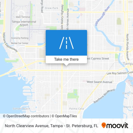 North Clearview Avenue map