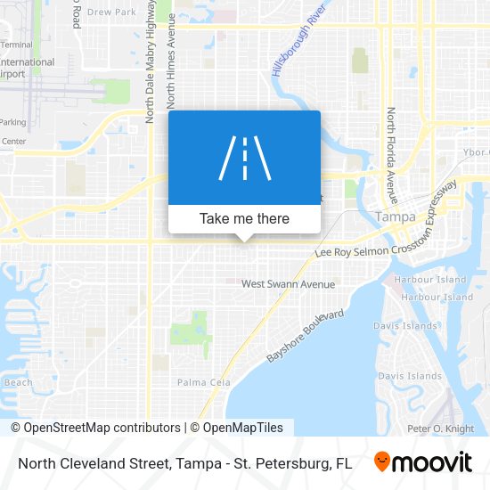 North Cleveland Street map