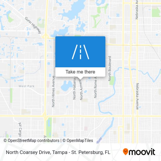 North Coarsey Drive map