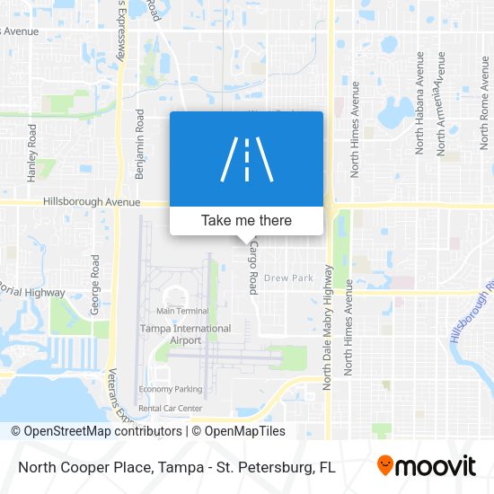 North Cooper Place map