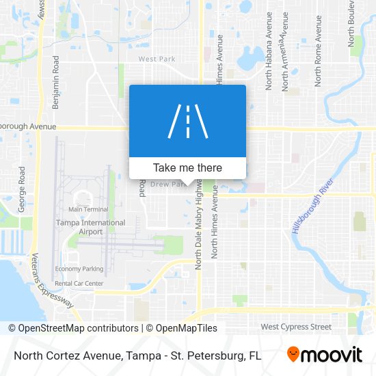 North Cortez Avenue map