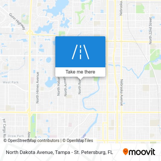 North Dakota Avenue map