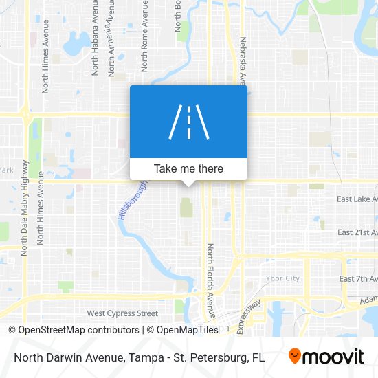North Darwin Avenue map