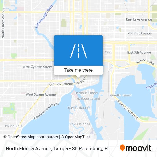 North Florida Avenue map