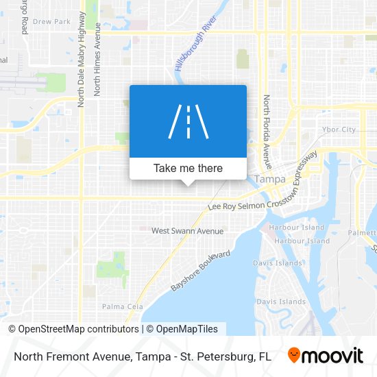North Fremont Avenue map