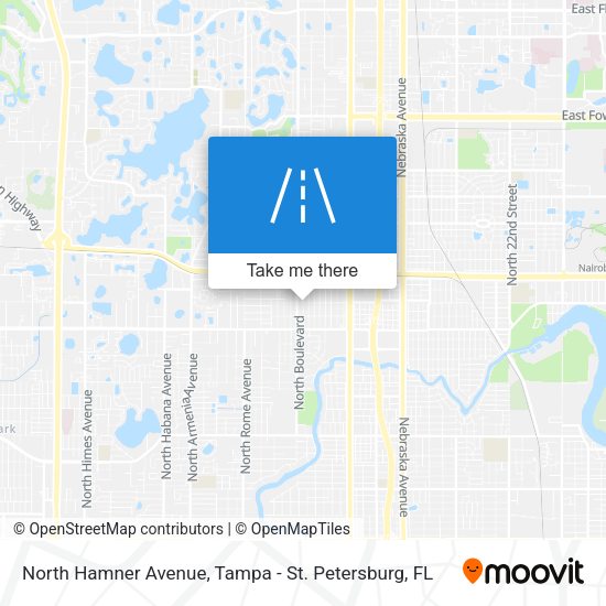 North Hamner Avenue map