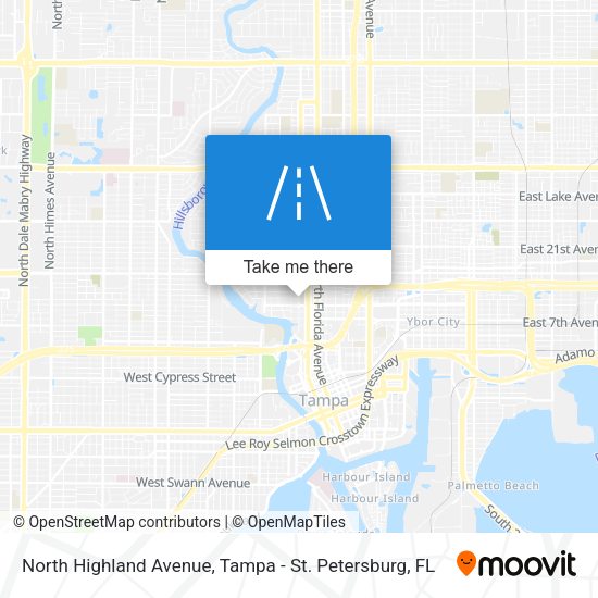 North Highland Avenue map