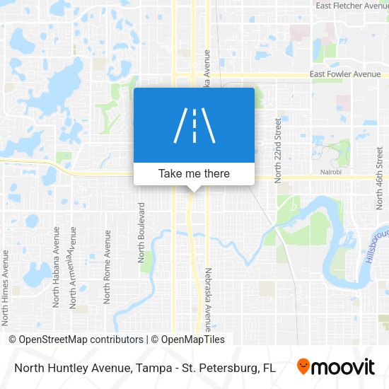 North Huntley Avenue map