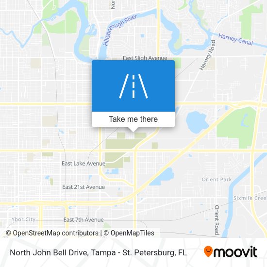 Mapa de North John Bell Drive
