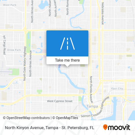North Kinyon Avenue map