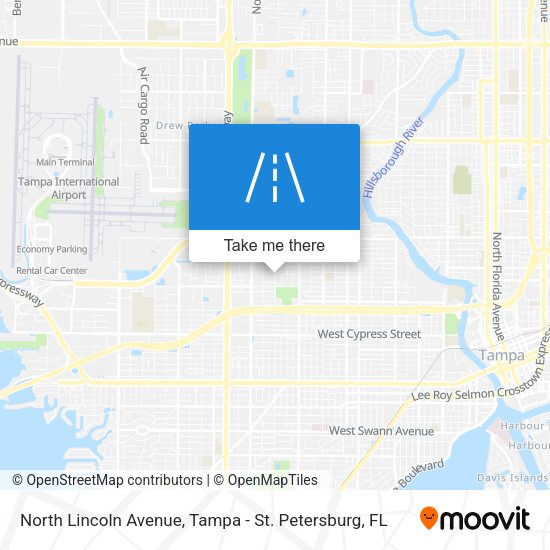 Mapa de North Lincoln Avenue