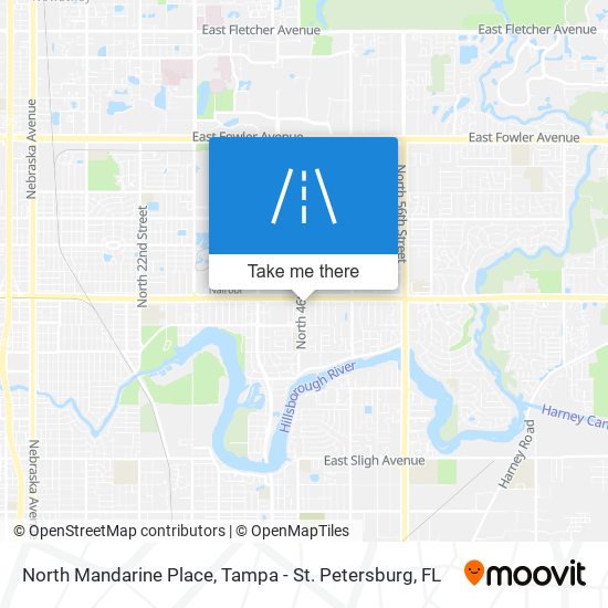 North Mandarine Place map