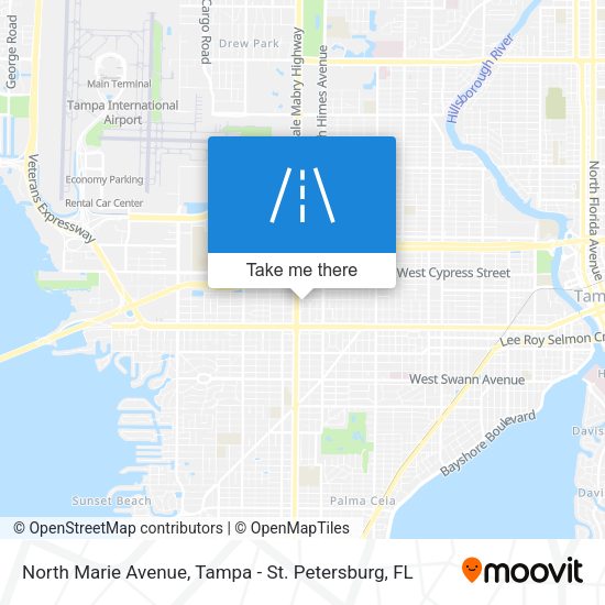 North Marie Avenue map