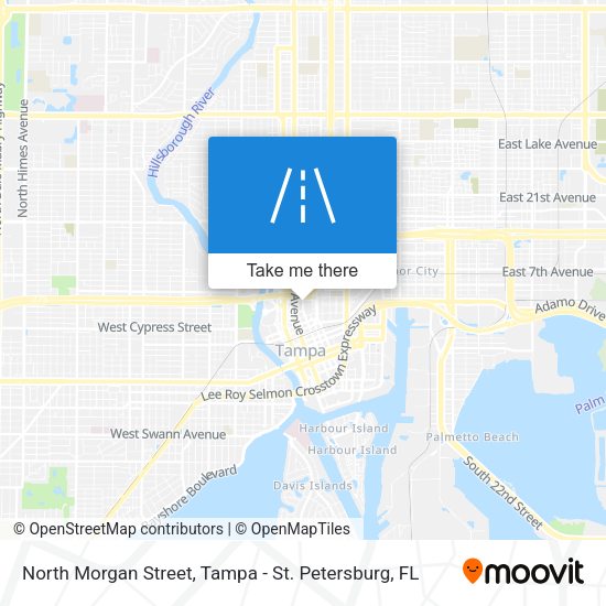 North Morgan Street map