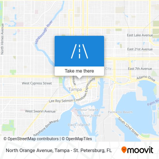 North Orange Avenue map