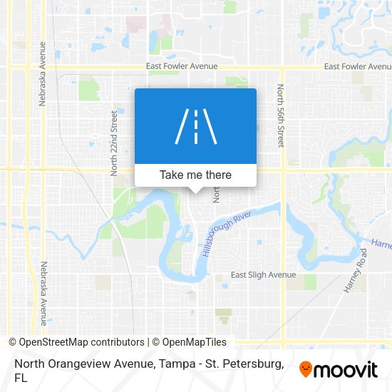 North Orangeview Avenue map