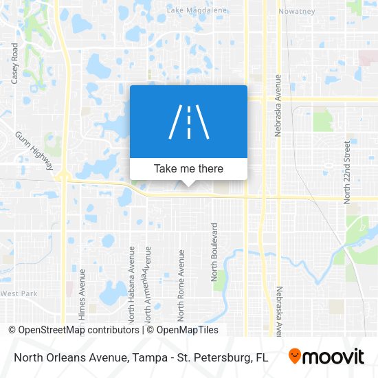 North Orleans Avenue map