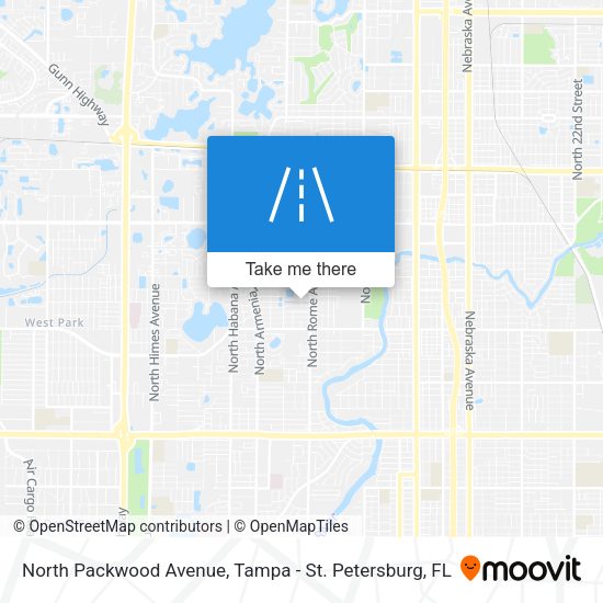 Mapa de North Packwood Avenue