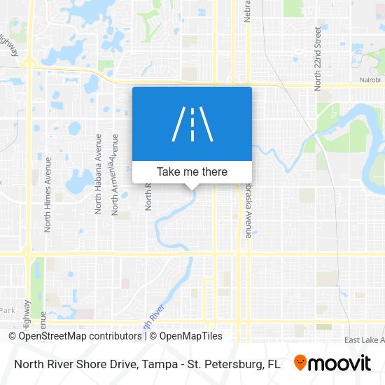 North River Shore Drive map
