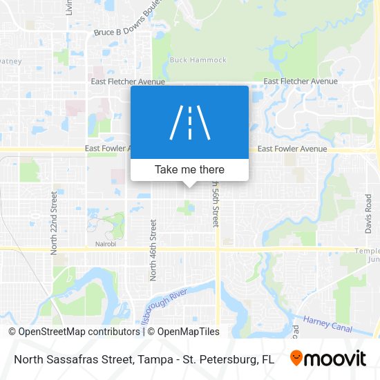 Mapa de North Sassafras Street