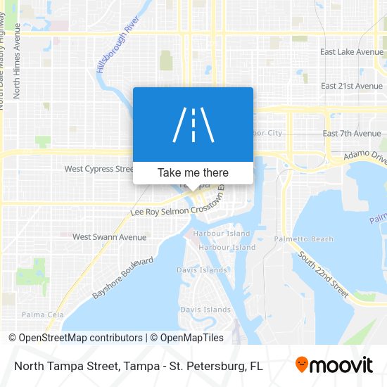 North Tampa Street map