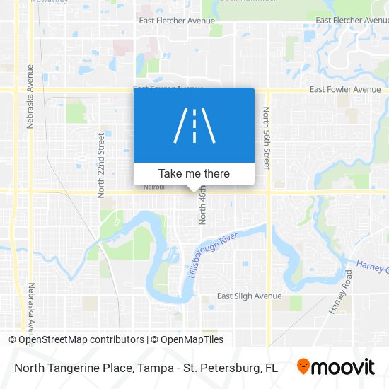 North Tangerine Place map