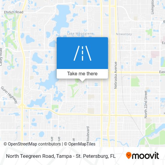 North Teegreen Road map