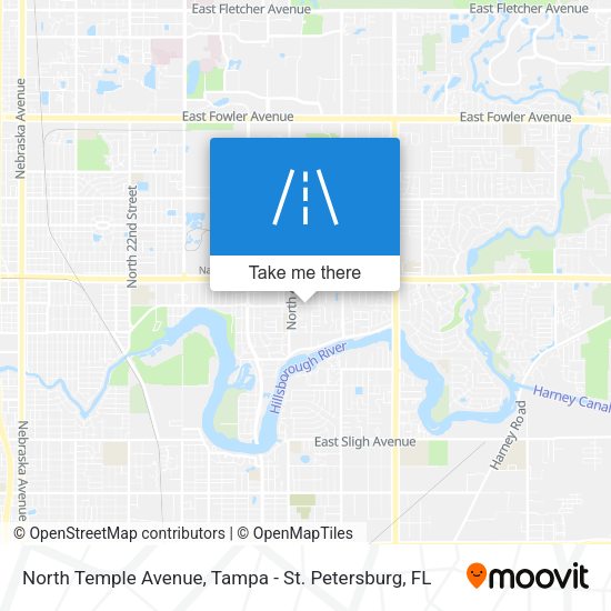 North Temple Avenue map