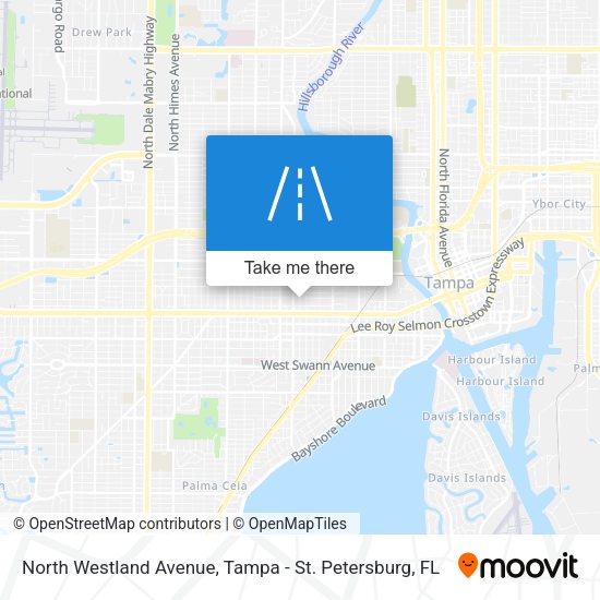 North Westland Avenue map