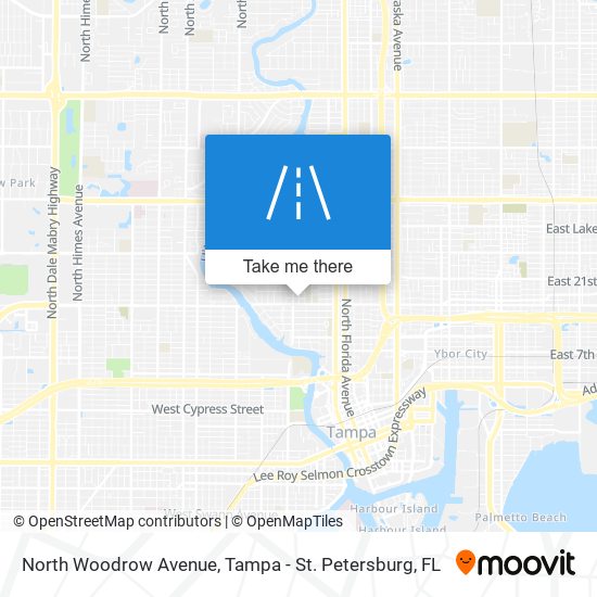 Mapa de North Woodrow Avenue