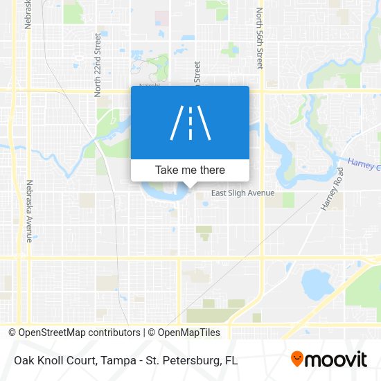 Mapa de Oak Knoll Court