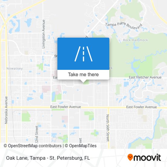 Mapa de Oak Lane