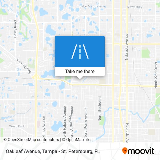 Oakleaf Avenue map